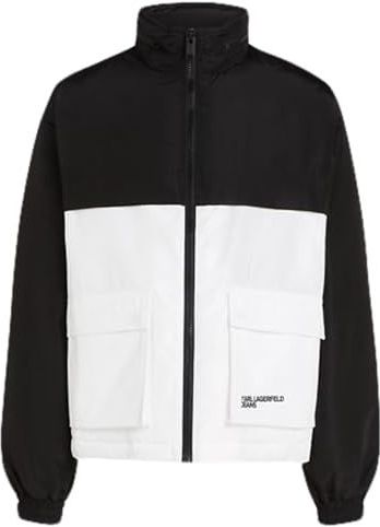 KARL LAGERFELD - Veste Rembourrée - Zwart/Wit - Polyester