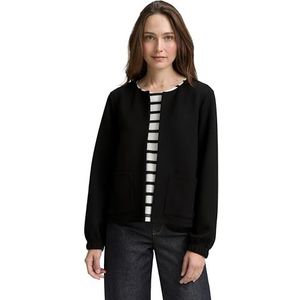 TOM TAILOR Sweatjack voor dames, 14482 - Deep Black, XL