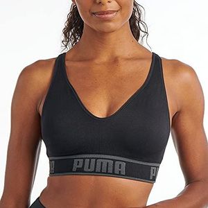 PUMA Dames Solstice Naadloze Sportbeha, Zwart, S