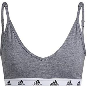 adidas Purebare Medium ondersteuning Sportbeha, Dark Grey Heather/Black, XXL