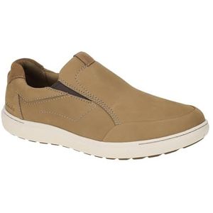 Clarks Mapstone Step instappers voor heren, Zand Nubuck, 42.5 EU