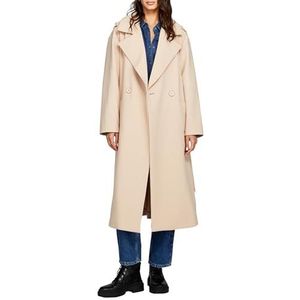 Sisley Womens Coat 2MT4LN02N trenchcoat, Light Beige 3A6, 42, Lichtbeige 3a6, 42