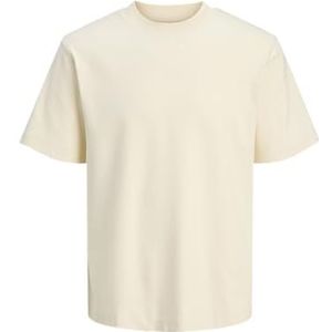 Jack & Jones Jprblachad Branding Ss Crew Neck Tee Sn, Cloud Cream, L