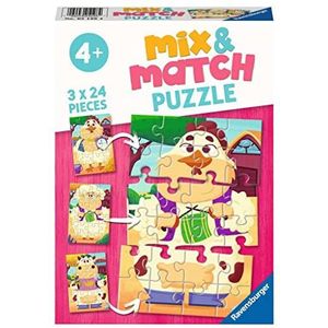 (Mix&Match) Boerderijvrienden Puzzel - 3x24 Stukjes