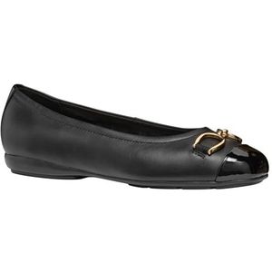 Geox Dames D Annytah A Ballet Flat, zwart, 36 EU