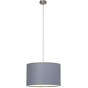 BRILLIANT lamp Clarie hanglamp 40cm grijs | 1x A60, E27, 60W, geschikt voor standaardlampen (niet inbegrepen) | Schaal A ++ tot E | In hoogte verstelbaar/kabel inkortbaar