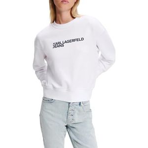 Karl Lagerfeld - KLJ Essential Logo Sweat - Wit - Dames