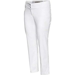 BP 1766-686-0021-28n Stretchstof Shape Fit broek voor vrouwen, 48% katoen/48% polyester/4% elastolefin, wit, maat 28