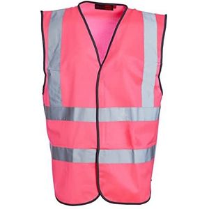 Blackrock Hi-Vis Roze Mouwloos Vest Vest Vest - 2XL