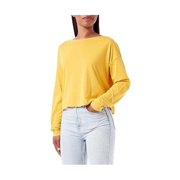 Okergele top dames store