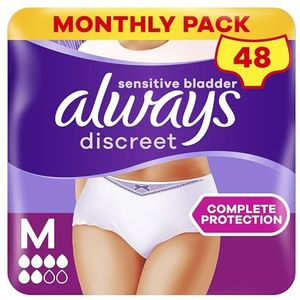 Always Discreet Incontinentiebroekjes Voor Urineverlies - Maat Normal M - 48 stuks