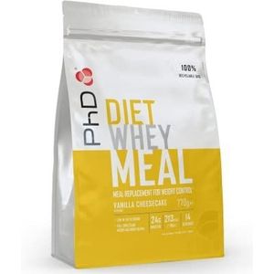 PhD Nutrition Diet Whey Meal Protein Powder Maaltijdvervanger - Vanille Cheesecake 770 g - Low Sugar Whey Protein Powder voor gewichtsverlies