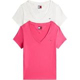 Tommy Jeans - T-shirts - Multi - 2-pack - Korte Mouwen - V-hals