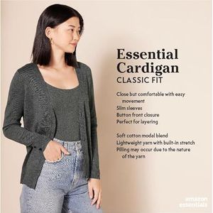 Amazon Essentials Women's Lichtgewicht vest met V-hals (verkrijgbaar in grote maten), Marineblauw, XL