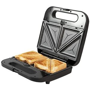 Cecotec Rock'n Toast 1000 3-in-1 sandwichmaker met verwisselbare platen, 800 W, capaciteit 2 sandwiches, roestvrijstalen afwerking, steencoating, incl. 3 vaatwasmachinebestendige platen