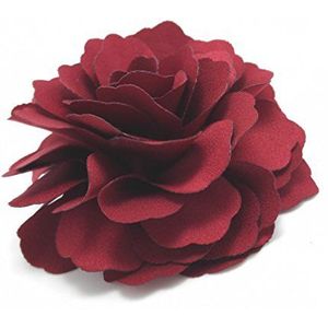 Meilliwish Camelia's Een bloem Haarclip Broche(Donker Rood)(A74)