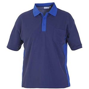 Hydrowear 04502 Tolbert Polo Shirt met borstzak, 65% Polyester/35% Katoen, Grote Mate, Navy/Royal Blue