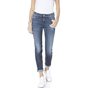 Replay Faaby Bio Cotton Jeans voor dames, 0091 Medium Blauw, 24W x 32L