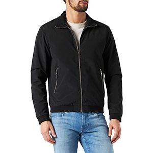 JACK & JONES Male bomberjack, hooggesloten, zwart, XS