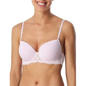 Schiesser Damesbeugel gewatteerde gevoerde beha, roze uni, 85, Rose effen, 85A