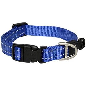 Rogz Utility Collar Snake, Medium, Blauw