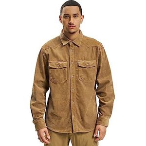 Brandit Corduroy Classic Shirt met lange mouwen, camel, 6XL