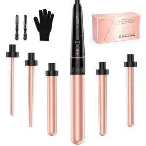 Krultang, grote en kleine krullenset, 6-in-1, met verschillende