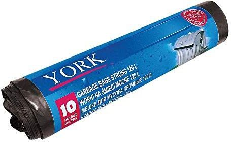 York - Vuilniszakken - 120L - 5 Rollen - Sterke Kwaliteit