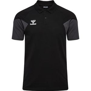 Hummel - Travel - Poloshirt - Blauw - Piqué Stof - Knoopsluiting