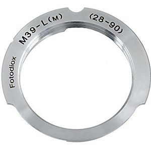 Fotodiox Lens Mount Adapter, M39 (39mm x1 schroefdraad, Leica Screw Mount) Lens to Leica M Adapter met 28 mm / 90 mm Frame Line, past Leica M-Monochrome, M8.2, M9, M9-P, M10 and Ricoh GXR mount A12