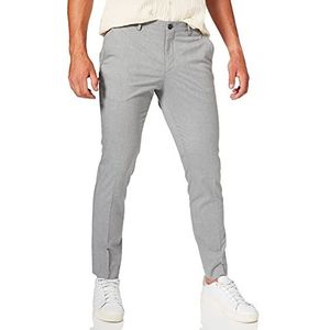 SELECTED HOMME Herenbroek, slimfit, grijs (light grey melange), 52