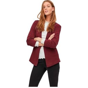 Vila Vrouwelijke blazer met 3/4-mouwen, precies passend, Winetasting, XXL