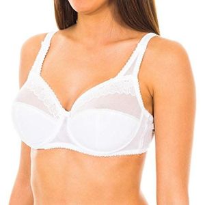Playtex Klassieke Micro ondersteuning beugel alledaagse beha voor dames, Wit (Blanc), 75C