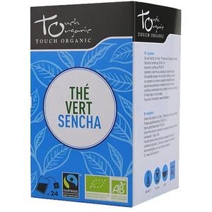 Touch organic Sencha losse biologische groene thee, 15 zakjes, 30 g, 4 stuks