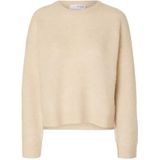 Selected Femme - Sia Ras - Gebreide Trui - Wit