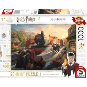 Schmidt Spiele 58428 Thomas Kinkade, Wizarding World, Harry Potter, Hogwarts Express, puzzel met 1000 stukjes, kleurrijk