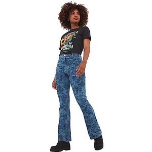 Joe Browns Dames bloemen bedrukte duurzame denim bootcut jeans, blauw, 8, Blauw, 34