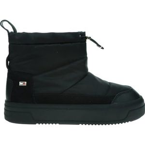 Tommy Hilfiger Vrouwen vlag nylon mini snowboot (FW0FW08334) Outdoor laarzen, zwart (zwart), 4 UK, Zwart, 37 EU