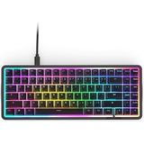 NZXT Function Elite MiniTKL Magnetisch RGB Gaming Toetsenbord - Verstelbare Actuatie, Dual-Rail Hall Effect Schakelaars, Rapid Trigger, 8K Polling - Verbeterd Typgeluid & Gevoel - UK Engels- Zwart