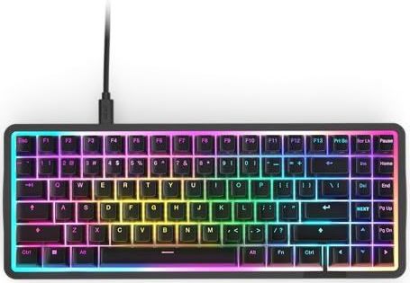 NZXT Function Elite MiniTKL Magnetisch RGB Gaming Toetsenbord - Verstelbare Actuatie, Dual-Rail Hall Effect Schakelaars, Rapid Trigger, 8K Polling - Verbeterd Typgeluid & Gevoel - UK Engels- Zwart