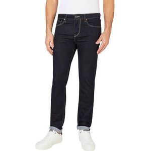 Pepe Jeans Slim Jeans voor heren, Blauw (Denim-bc0), 36W / 30L