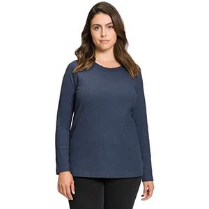 Ulla Popken, Dames, grote maten, turtleneckshirt, classic, zwart, 42/44 Grote maten