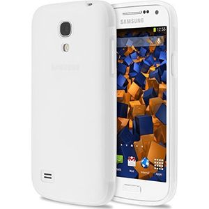 mumbi Hoes compatibel met Samsung Galaxy S4 mini mobiele telefoon case telefoonhoes dubbele GRIP, transparant wit