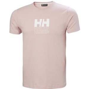 Helly Hansen Heren Core Graphic T-Shirt - Pink Cloud, S