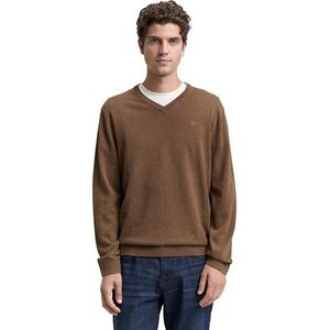 Tom Tailor - Regular Fit - Gebreide Pullover - Effen - Zuiver Katoen