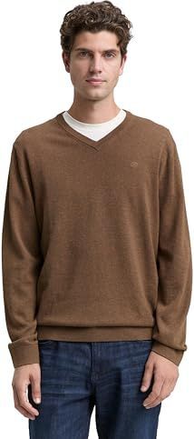 Tom Tailor - Regular Fit - Gebreide Pullover - Effen - Zuiver Katoen