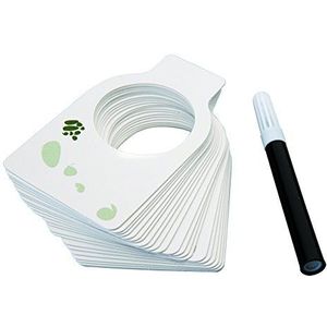 Ibili Wijnetikettenset 25-delig, kunststof, wit/groen/zwart, 15 x 10 x 3 cm, eenheden