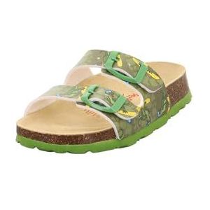 Superfit Mädchen FUSSBETTPANTOFFEL Hausschuhe, OLIVE/GRÜN 7060