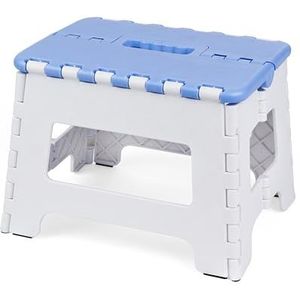 JOLLY Vouwkruk klein - stabiel en compact, belastbaar tot 100 kg, ideaal voor kinderen en volwassenen, veelzijdig inzetbaar: badkamer, camping, tuin & reizen, ruimtebesparend en draagbaar (30 x 34 x 4