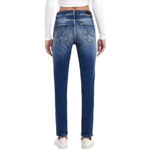 LTB Jeans Dames Aspen Y - Slim Fit met gemiddelde taille en ritssluiting in blauw van katoenmix - Maat W25L28, Lesia Wash 55184, 25W x 28L